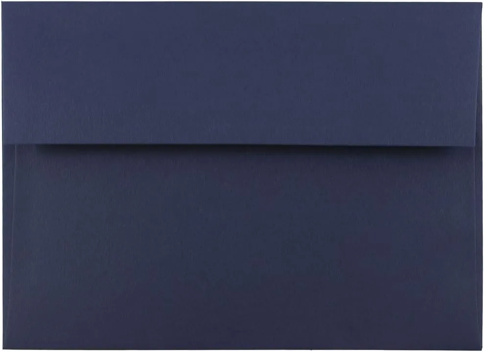 JAM PAPER Navy Blue Premium Invitation Envelopes - 25/Pack