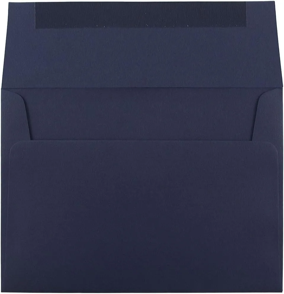 JAM PAPER Navy Blue Premium Invitation Envelopes - 25/Pack