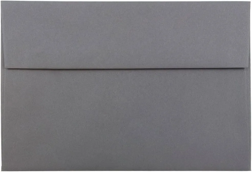 JAM PAPER Premium Dark Gray Invitation and Business Envelopes