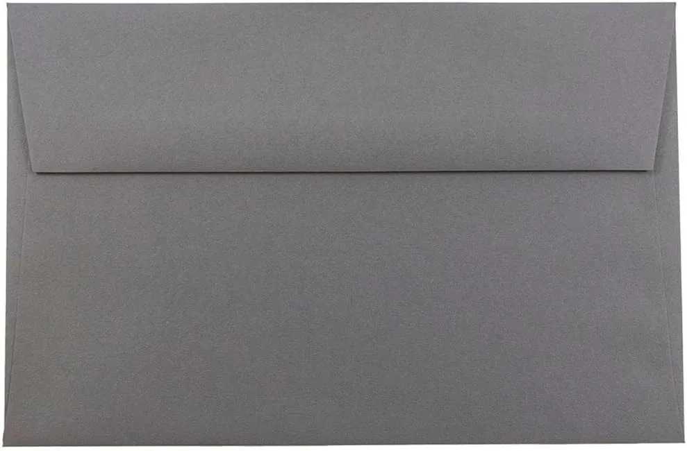 JAM PAPER Premium Dark Gray Invitation and Business Envelopes