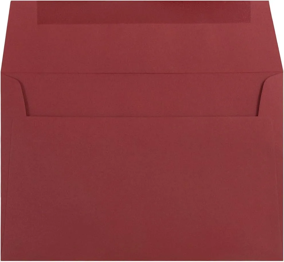 JAM PAPER Premium Dark Red Invitation Envelopes