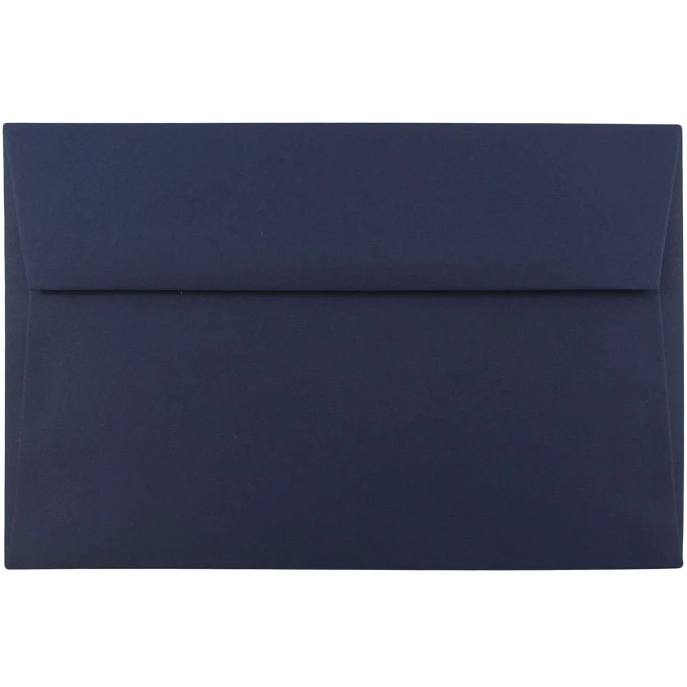 JAM PAPER Navy Blue Premium Invitation Envelopes - 25/Pack