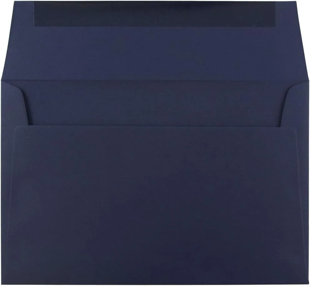 JAM PAPER Navy Blue Premium Invitation Envelopes - 25/Pack