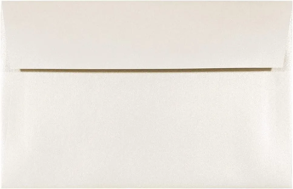 JAM PAPER Opal Stardream Metallic Invitation Envelopes