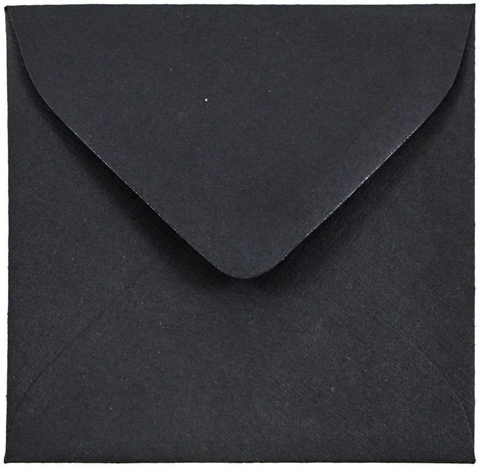 JAM PAPER Square Invitation Envelopes, Gummed Seal, Recycled Content
