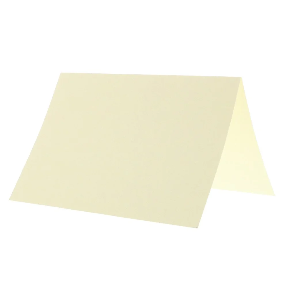 JAM PAPER Blank Fold-Over Cards 65-lb Smooth Cardstock 100/Pack