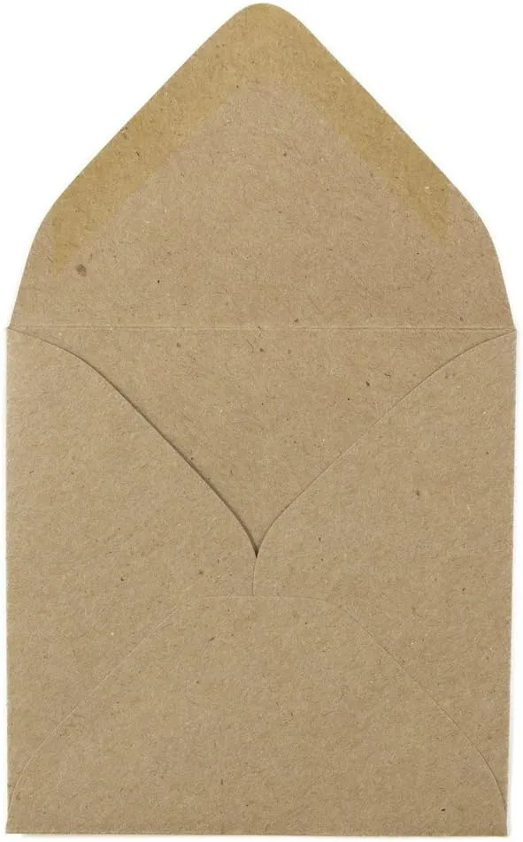 JAM PAPER Square Invitation Envelopes, Gummed Seal, Recycled Content
