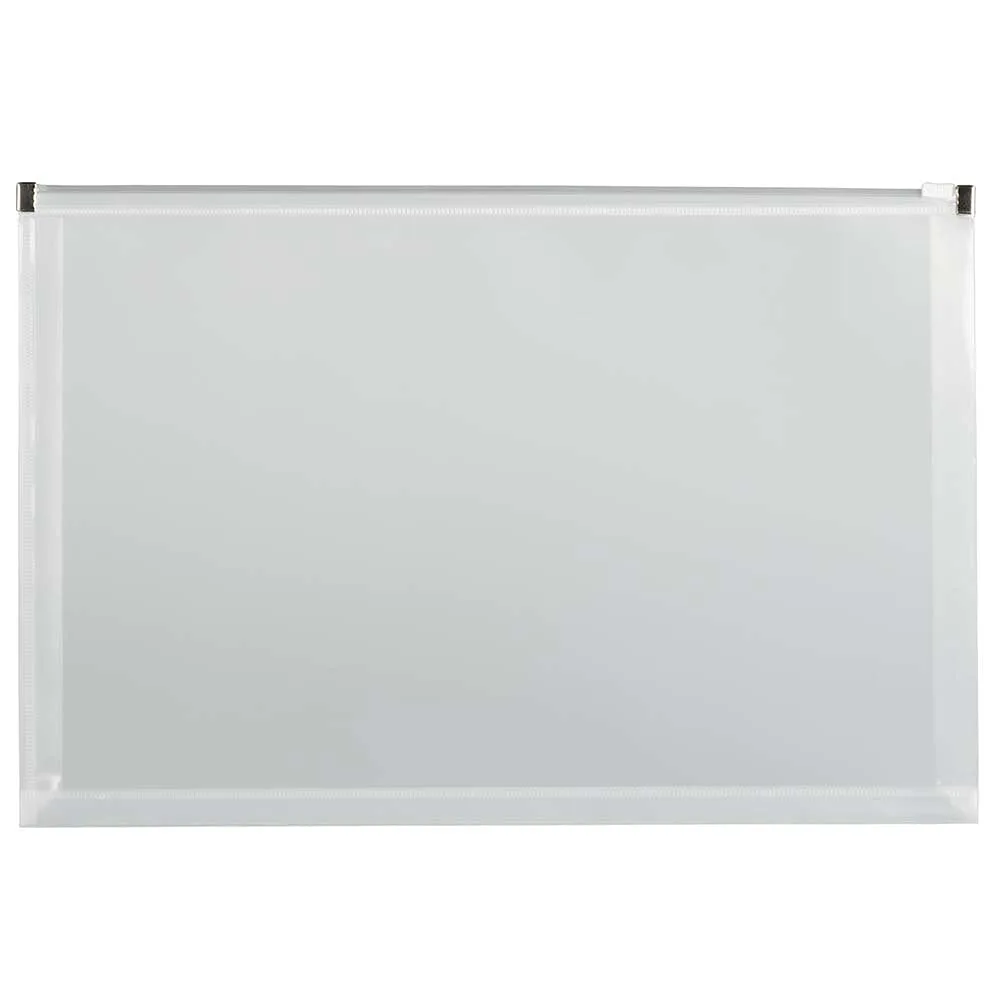 JAM PAPER Plastic Envelopes with Zip Closure
