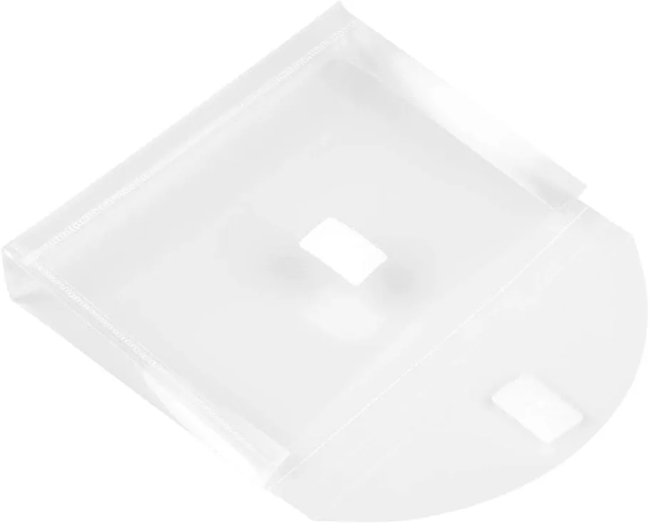 JAM PAPER Plastic Booklet Envelopes with Hook & Loop Closure - Pack of 12