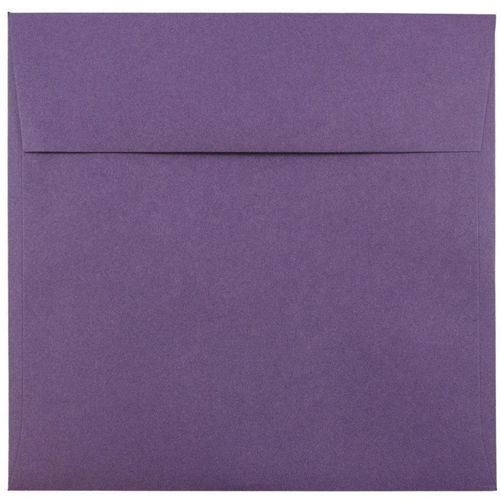 JAM PAPER Premium Dark Purple Invitation Envelopes - 25/Pack