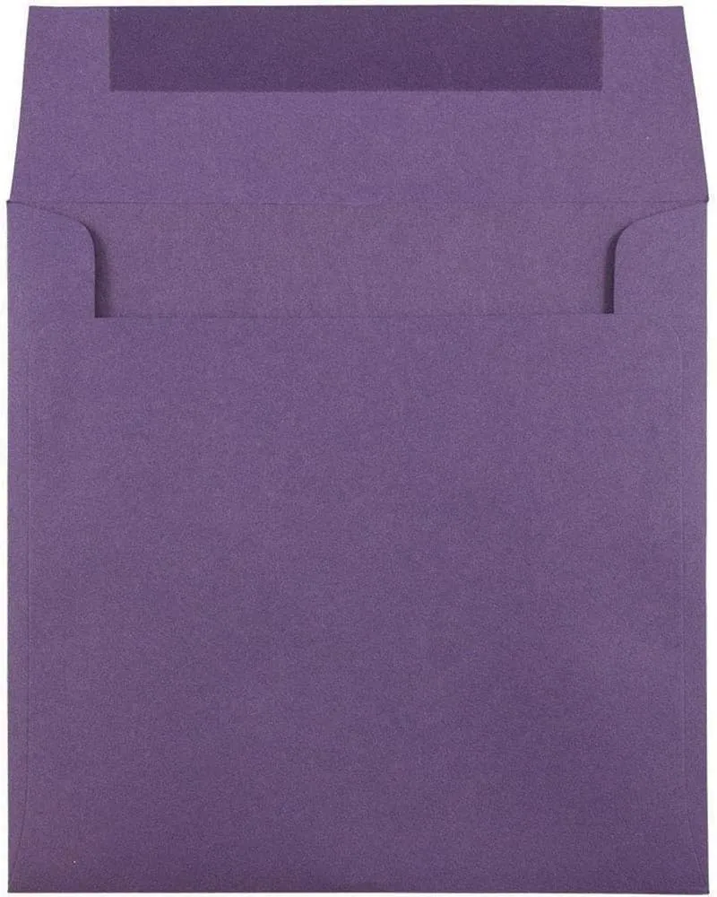 JAM PAPER Premium Dark Purple Invitation Envelopes - 25/Pack