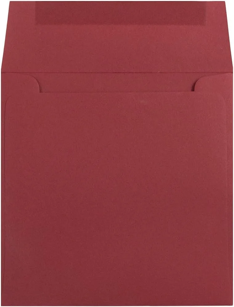 JAM PAPER Premium Dark Red Invitation Envelopes