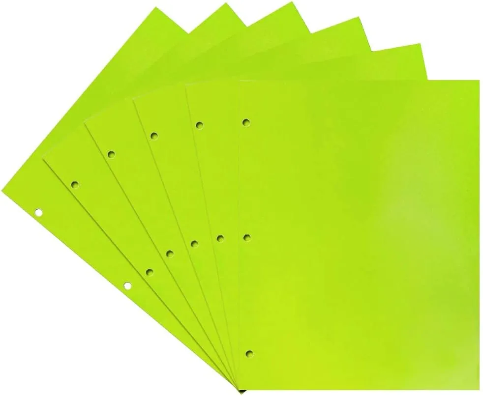 JAM PAPER Laminated Two-Pocket Glossy 3-Hole Letter Size Folders