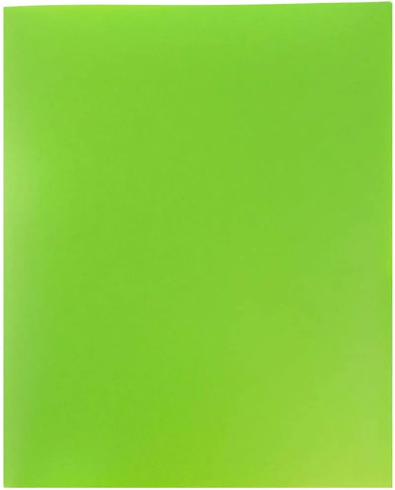 JAM Paper Plastic 2-Pocket POP Folders