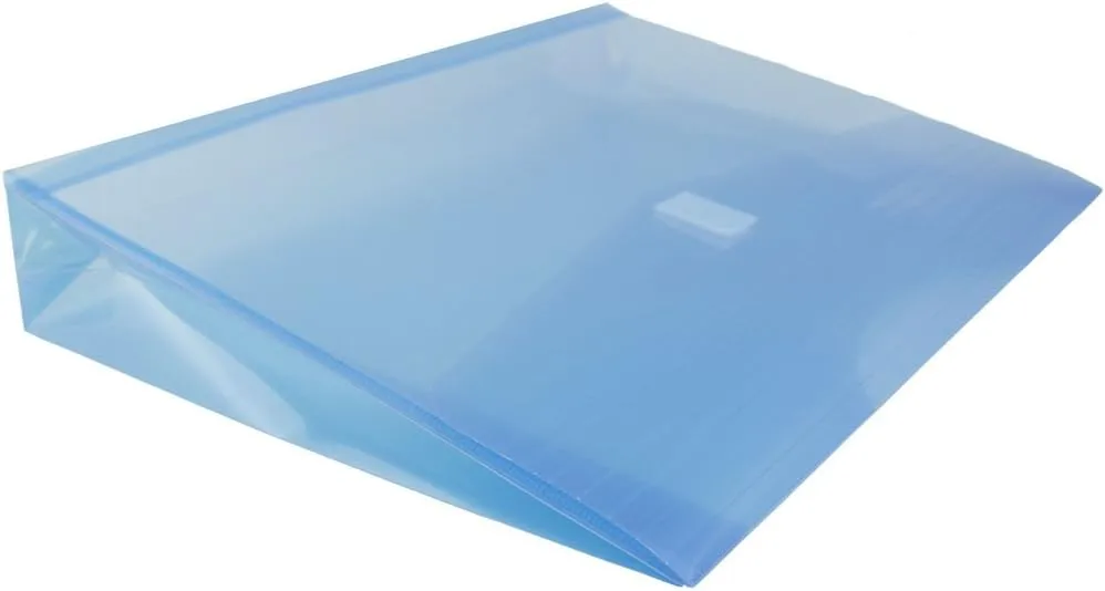 JAM PAPER Plastic Booklet Expansion Envelopes with Hook & Loop Closure - Letter