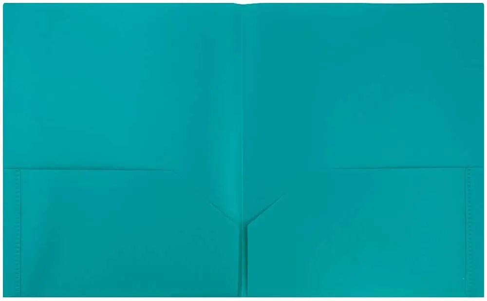 JAM Paper Plastic 2-Pocket POP Folders