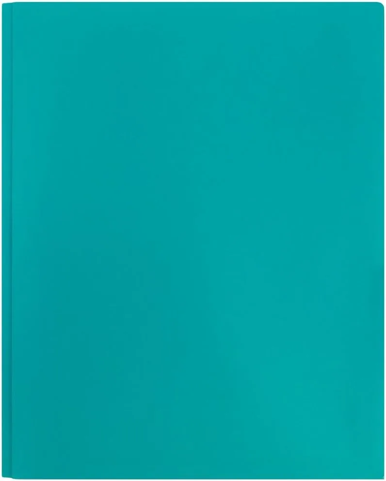 JAM Paper Plastic 2-Pocket POP Folders with Metal Prongs