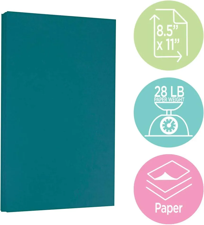 JAM Paper Matte Colored Letter Printer Paper