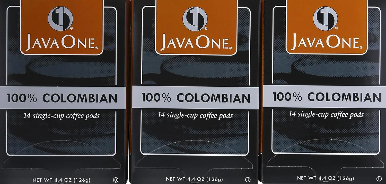 Java One Colombian 100% Coffee, 14-Count Pods (Pack of 6)