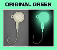 Big Nasty Tackle Jaw Breaker Jig w. Rattle - Glow Original Green Big Nasty Tackle Jaw Breaker Jig w. Rattle - Glow Original Green