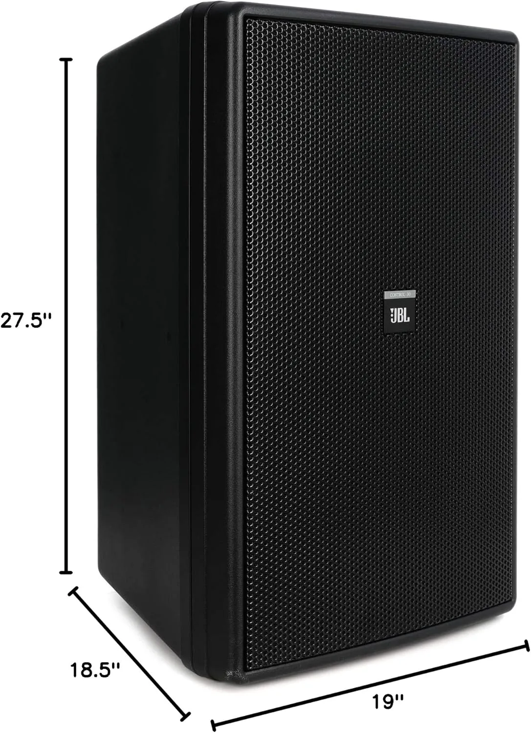 JBL Professional Control 30 Three-Way High Output Indoor/Outdoor Monitor Speaker, Black, 10-Inch, 150-Watt