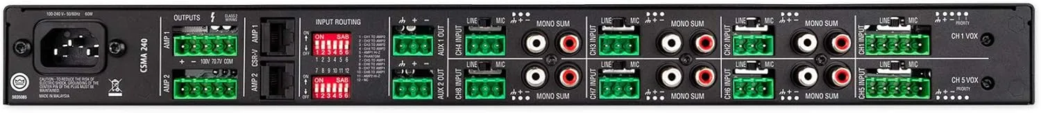 JBL CSMA Two-Channel Commercial Mixer-Amplifier