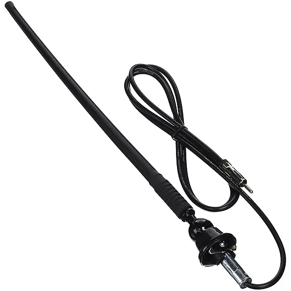 JENSEN 1181067 Top Mount AM/FM Rubber Radio Antenna; 90 Degree Adjustable Angle; 10" Rubber Mast with 60" Cable