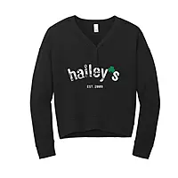 Women's V-Neck Fleece Sweatshirt