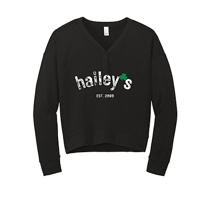 Women's V-Neck Fleece Sweatshirt