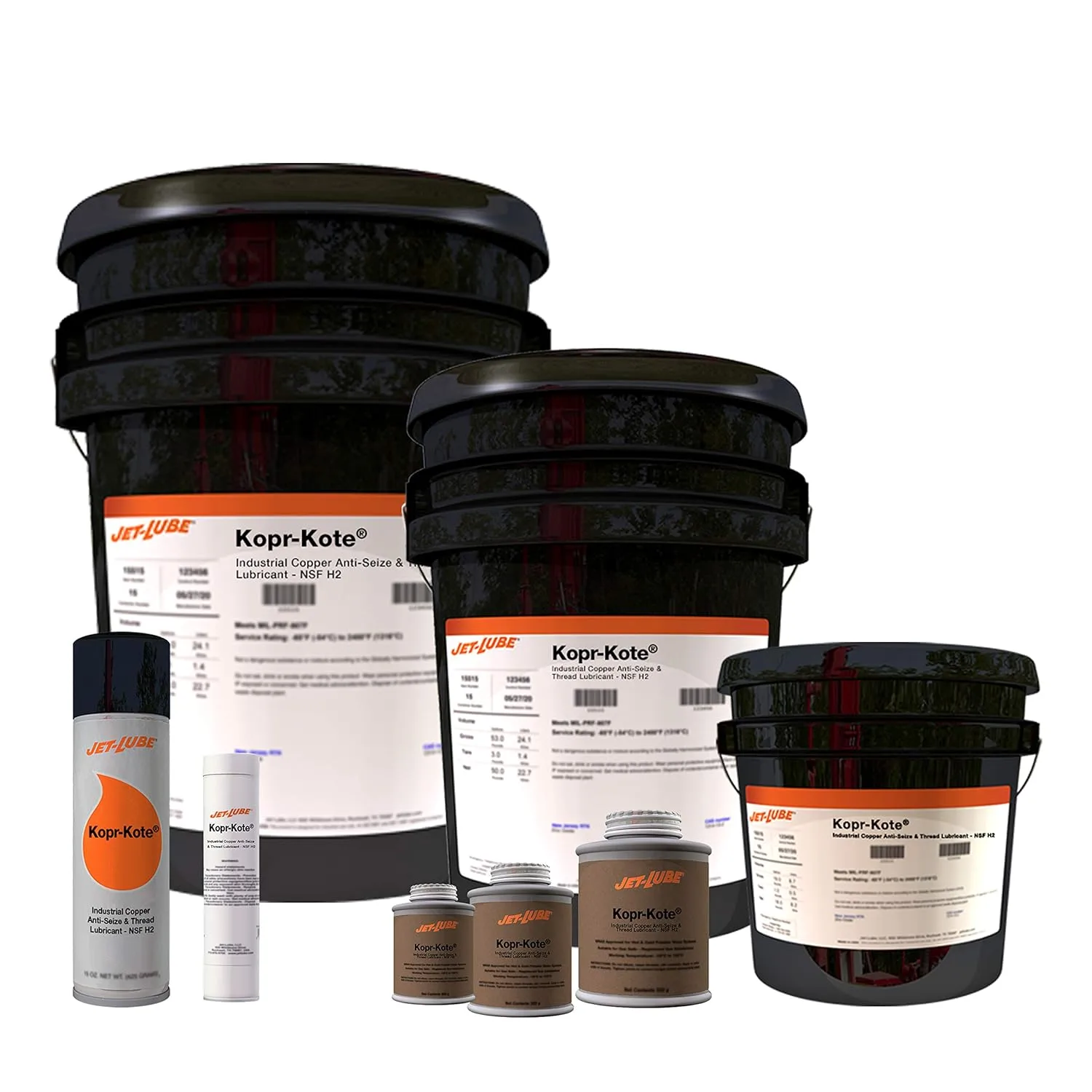 Jet-Lube Kopr-Kote - Copper Based | High Temperature | EP Lubricant | Anti-Seize | Military Grade | Low Friction - | 1 Lb