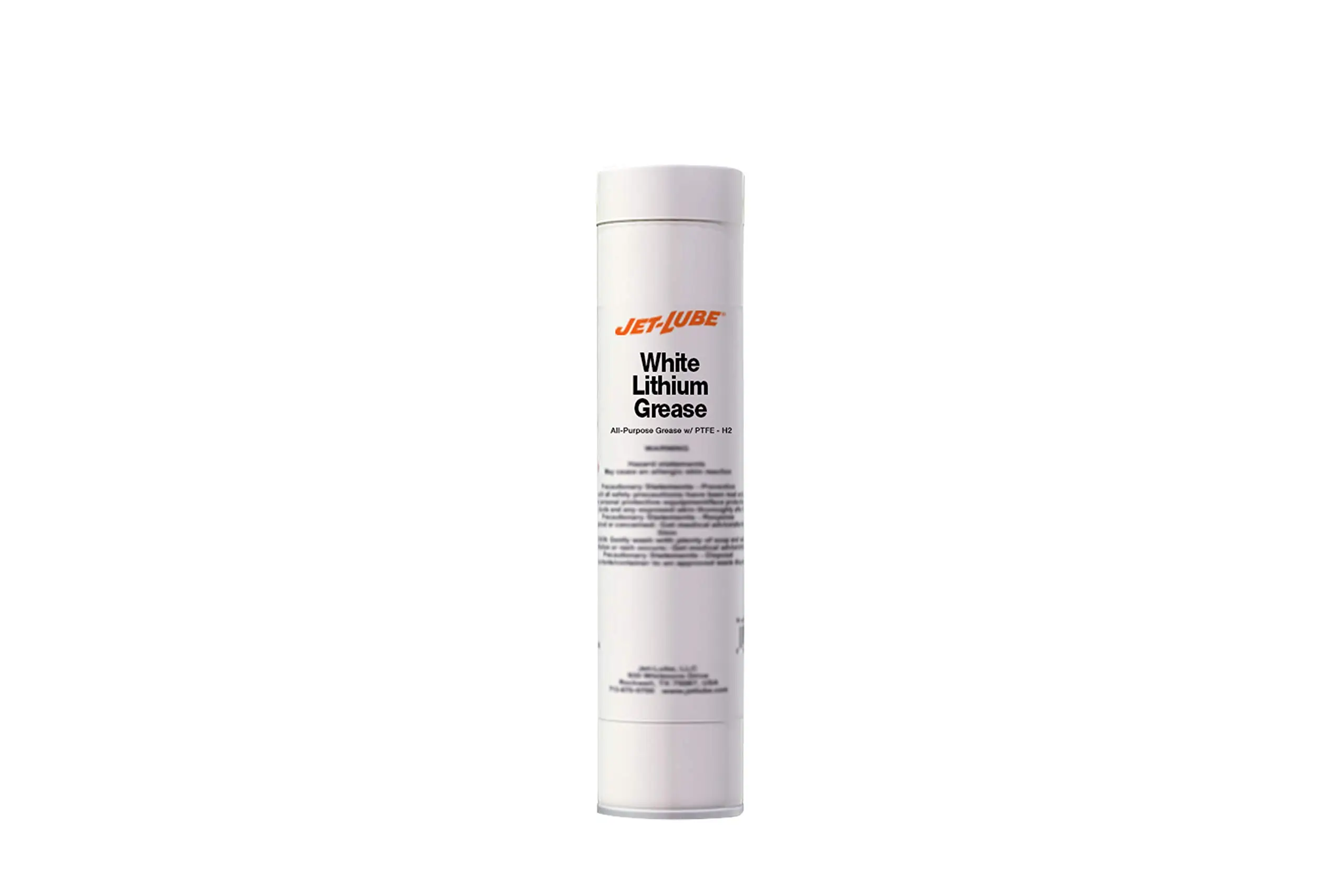 Jet-Lube White Lithium Grease - All-Purpose | Heavy Loads | Water-resistant | Pumpable | NLGI #2 | Contains PTFE | 14 oz.