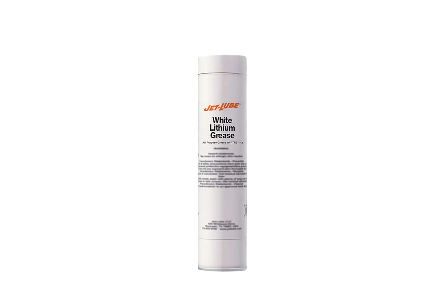 Jet-Lube White Lithium Grease - All-Purpose | Heavy Loads | Water-resistant | Pumpable | NLGI #2 | Contains PTFE | 14 oz.