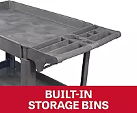 JET 37" x 25" Utility Service Cart, 500 Lbs. Capacity (Model PUC-3725)