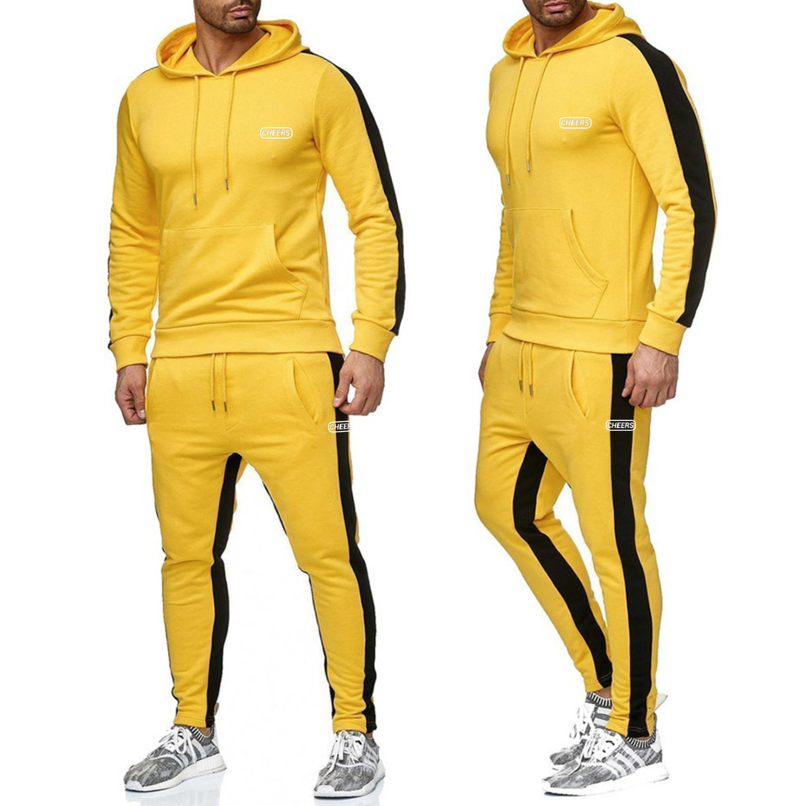 Sport Sets Hoodie Pants Male Gym