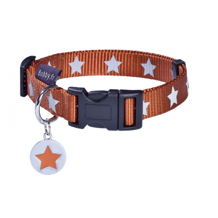 BOBBY MIDNIGHT COLLAR - ORANGE / XS BOBBY MIDNIGHT COLLAR - ORANGE / XS