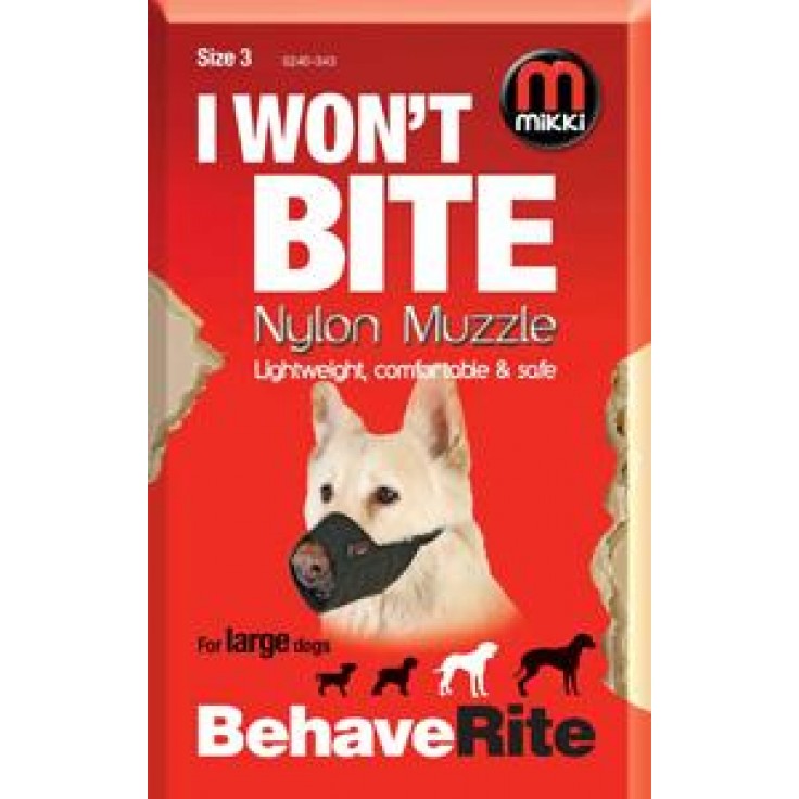 NYLON DOG MUZZLE SIZE 3 NYLON DOG MUZZLE SIZE 3