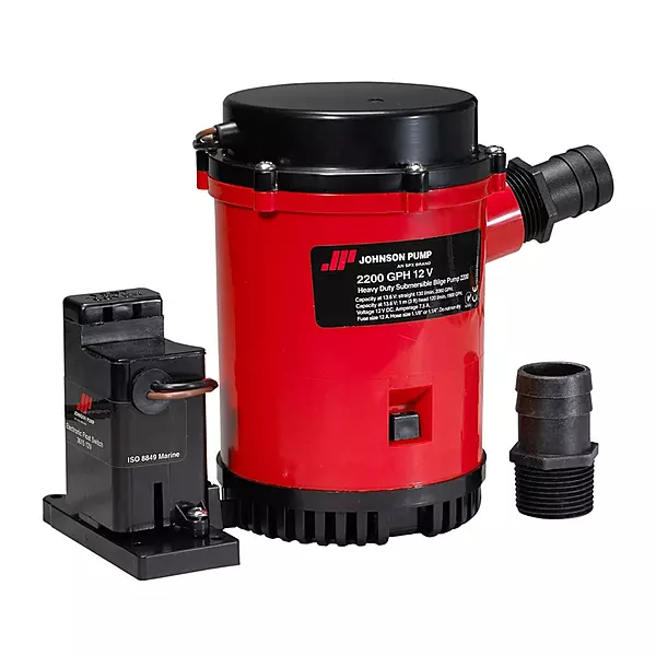 Johnson Pumps 02204-00 Auto Pump with Electromagnetic Switch, 12V