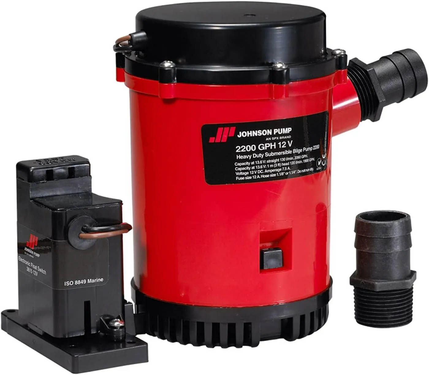 Johnson Pumps 02204-00 Auto Pump with Electromagnetic Switch, 12V