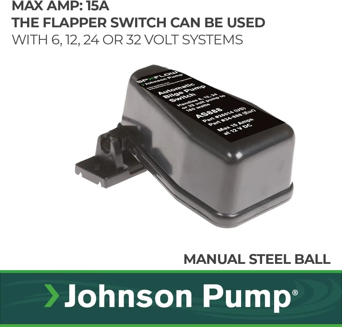 Johnson Pump 26014 AS888 Automatic Float Switch