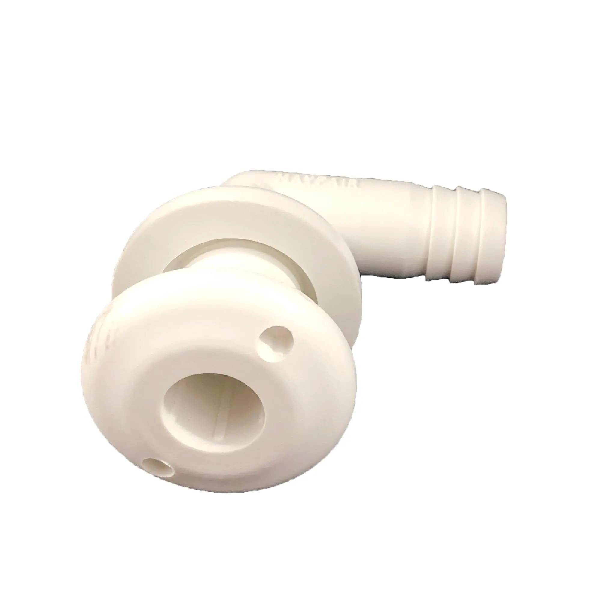 Johnson Pumps of America 7503 5 Marine 90 Degree 3/4" White Thru-Hull Connector