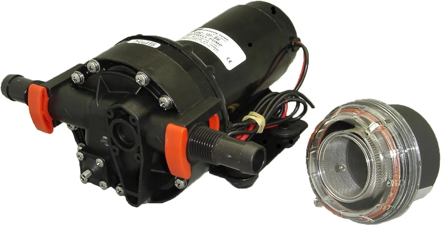 Johnson Pumps 10-13252-103-BW 4.0 GPM Baitwell Pump, 12V