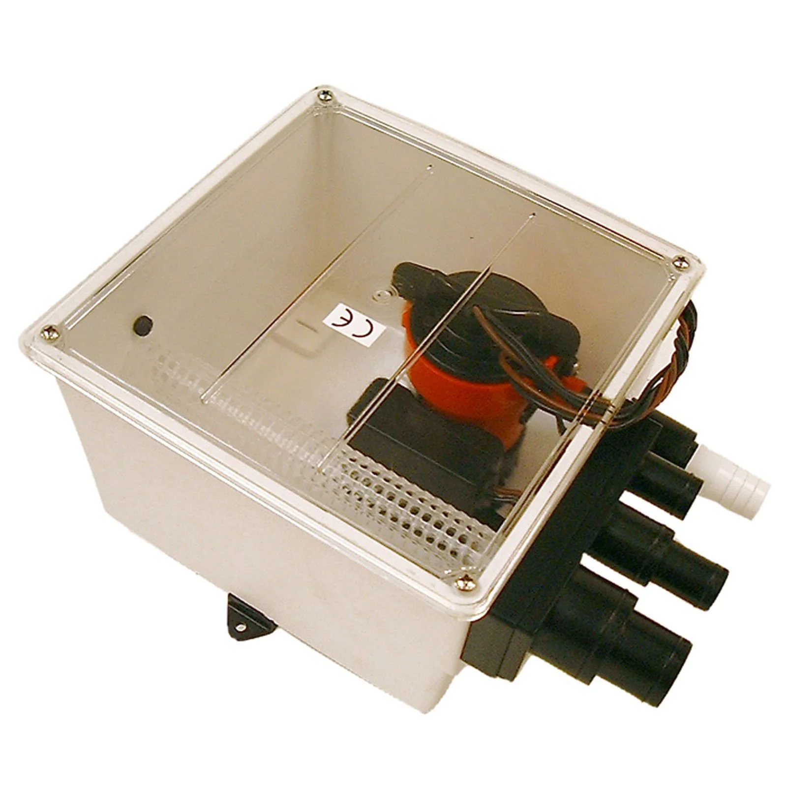 Johnson Pump 57151 1000 GPH Multi-Port Shower Sump Pump, 12V, Grey