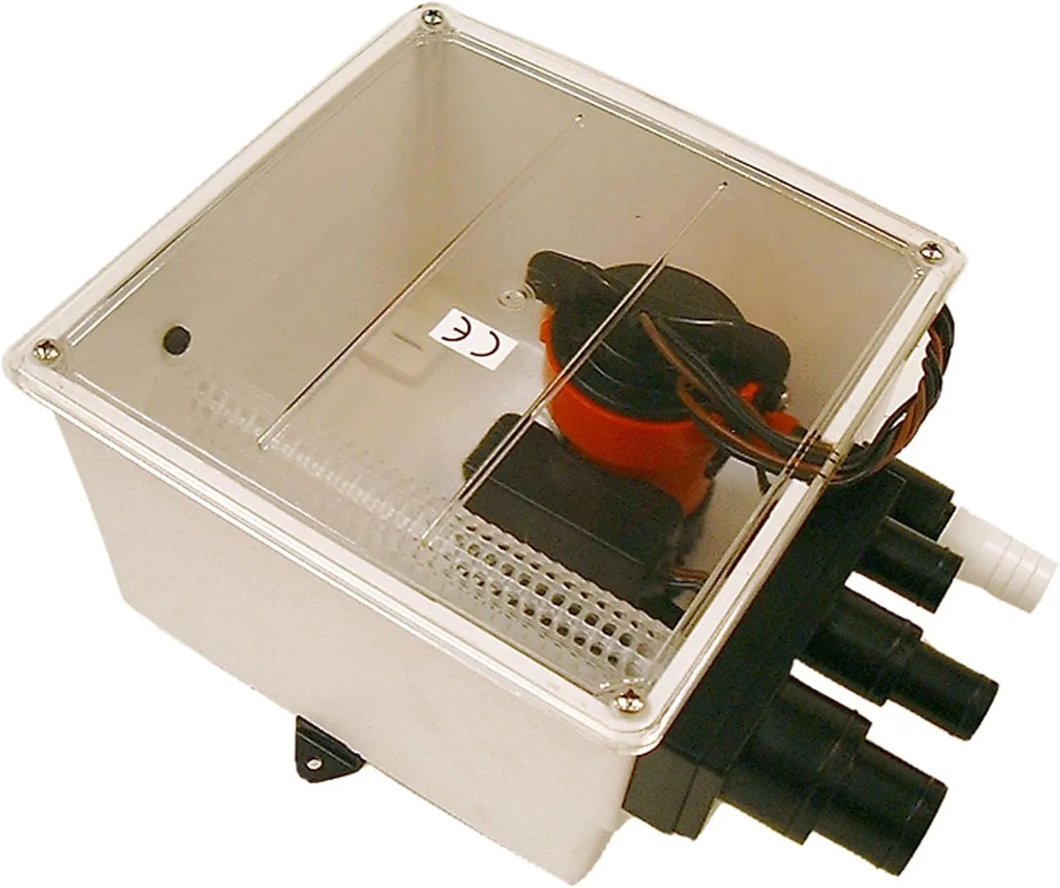 Johnson Pump 57151 1000 GPH Multi-Port Shower Sump Pump, 12V, Grey
