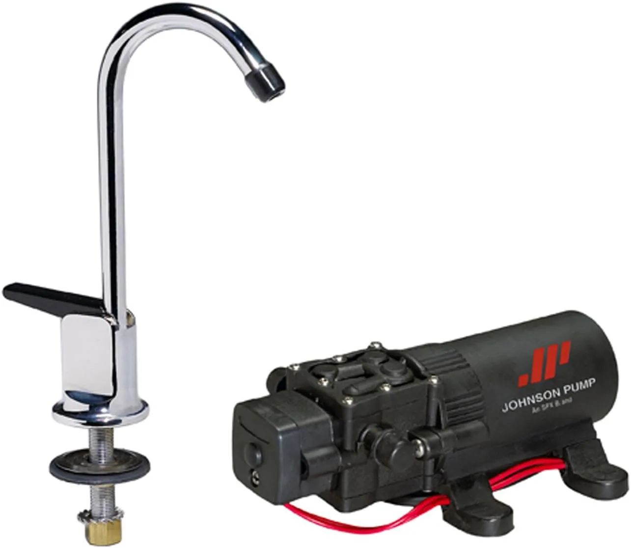 Johnson Pumps 61123 1.1 WPS/Faucet Combo, 12V, 15-Inch, Chrome