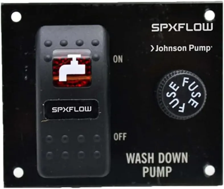 JOHNSON PUMP - SPX FLOW 82024 Wash Down Panel Switch, Black