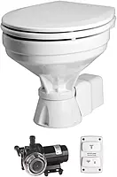 Johnson Pump AquaT Toilet Silent Electric Comfort - 12V w/Pump