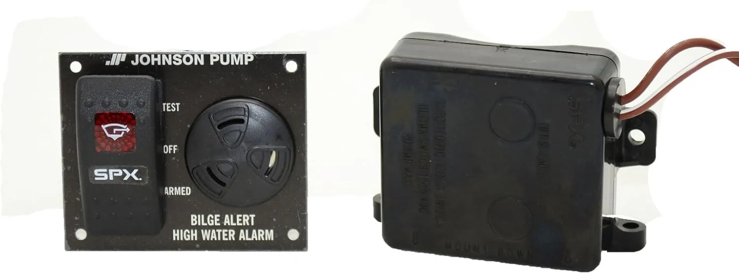 Johnson Pumps 72303-001 Bilge Alert High Water Alarm with Ultima Switch, 12V,Black