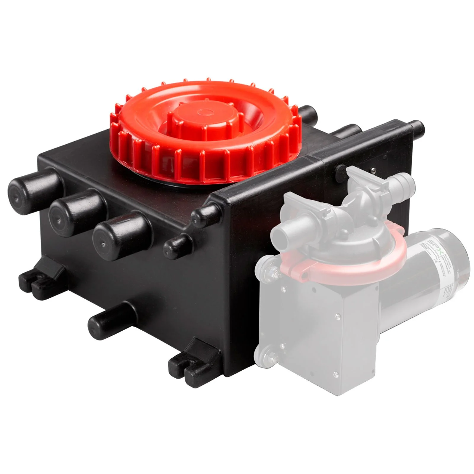 Johnson Pumps 09-13384 Pre-Drilled Grey Water Tank for Viking Power 16