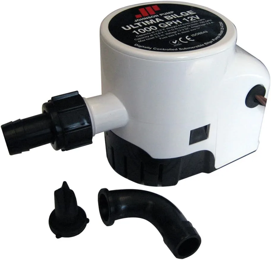 Johnson Pumps 32-47260-003 1000 GPH Ultima Bilge Pump, 12V