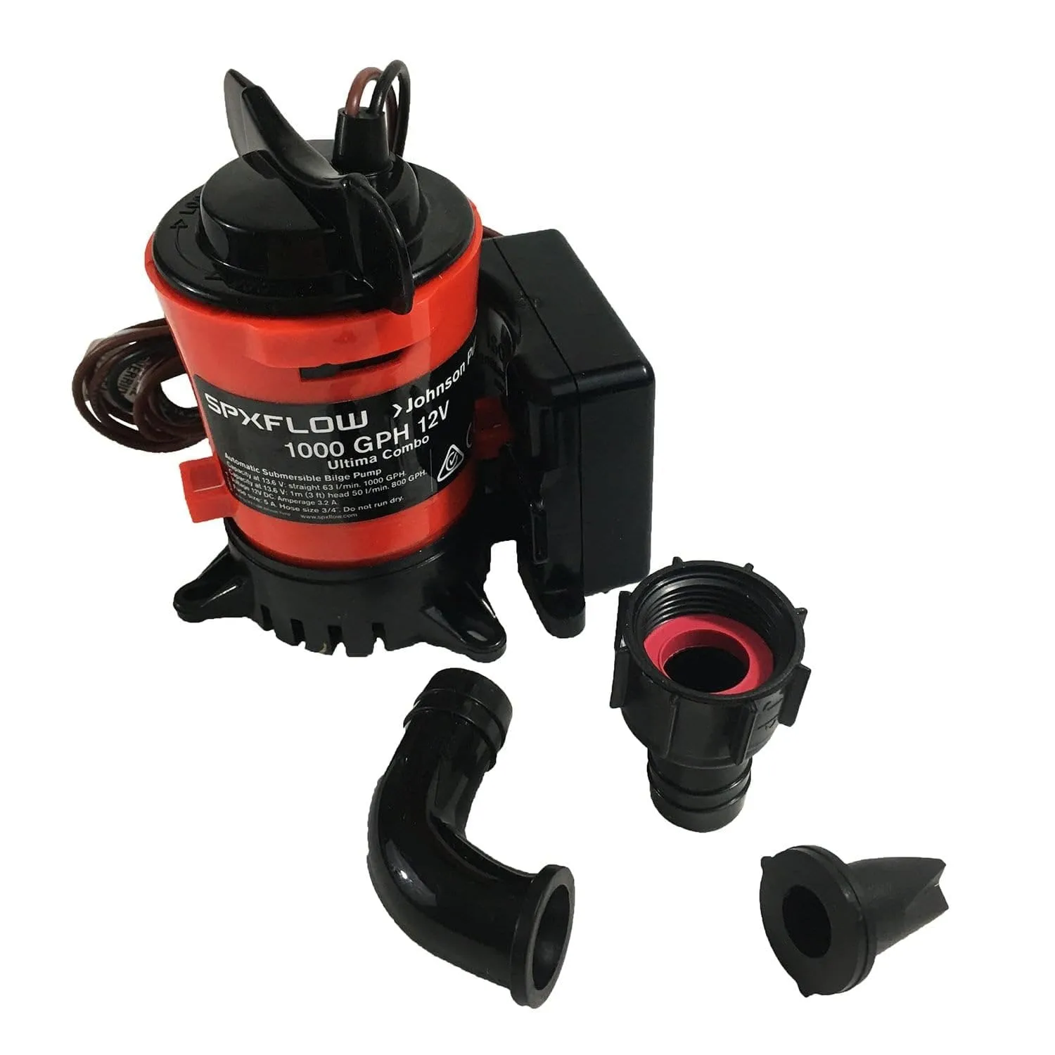 Johnson Pump Ultima Combo Bilge Pump 1000 GPH 3/4" Dura-Port